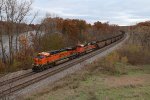 C-NAMCNT rolls east through some of the backwaters along the Mississippi River